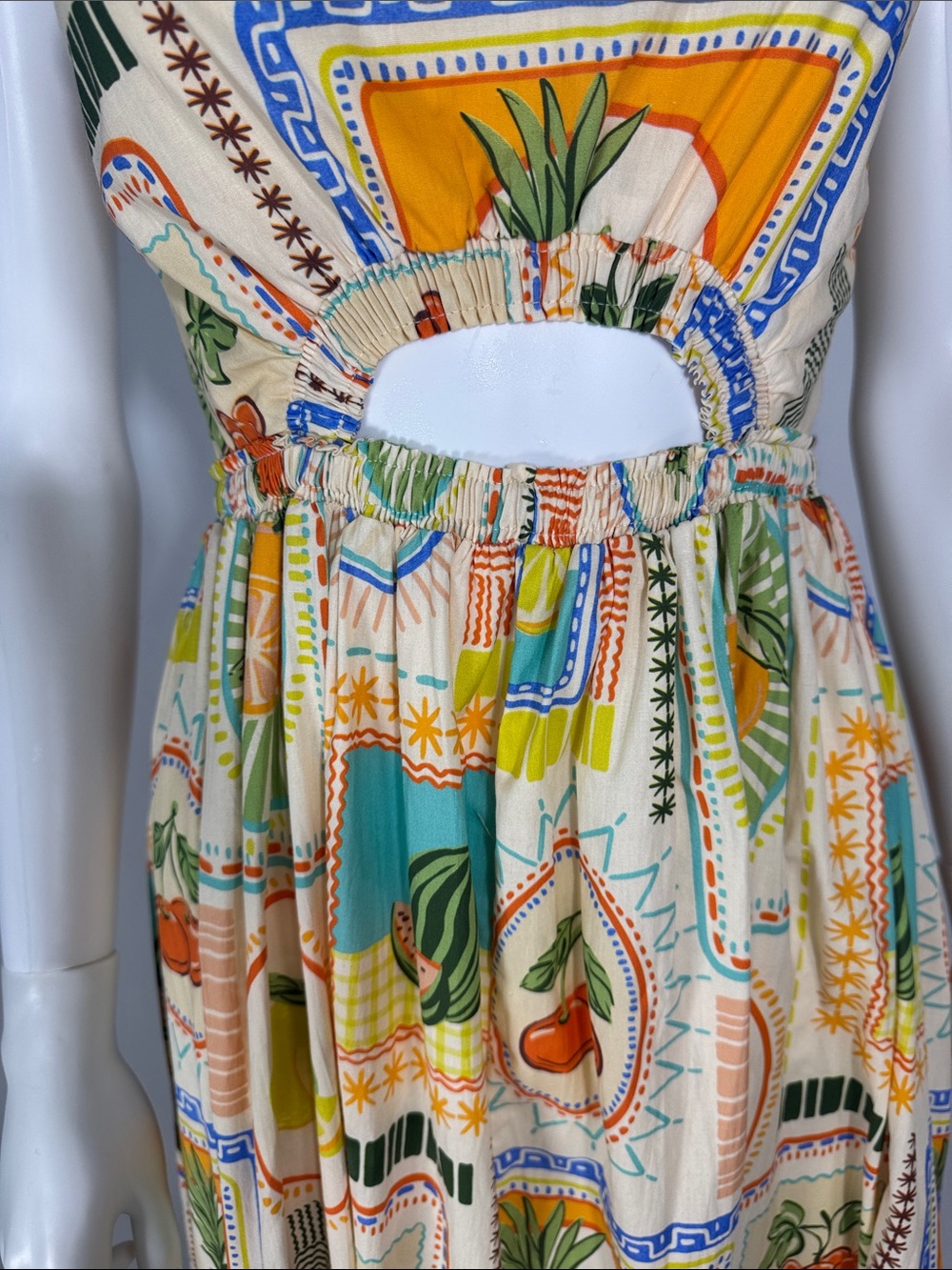 NWT Petal & Pup x Runaway The Label Madeira Dress Agata Fruit Print XS - Picture 9 of 16